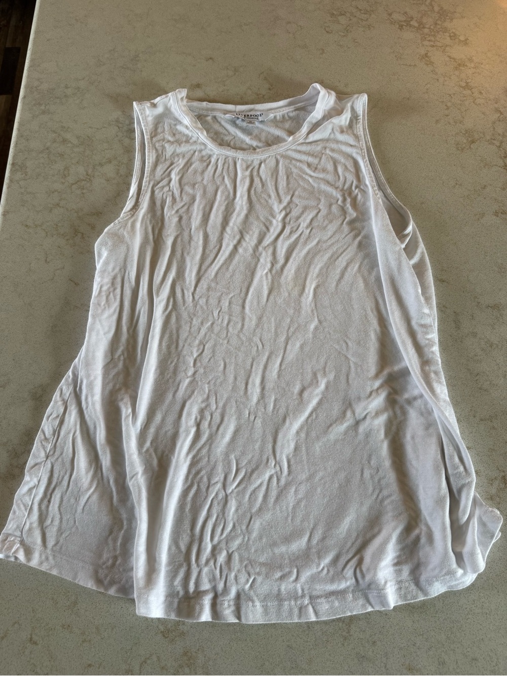 Liverpool Women's White Sleeveless Tank Top